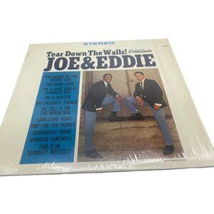 vtg Tear Down the Walls Joe & Eddie vinyl record Crescendo records English READ